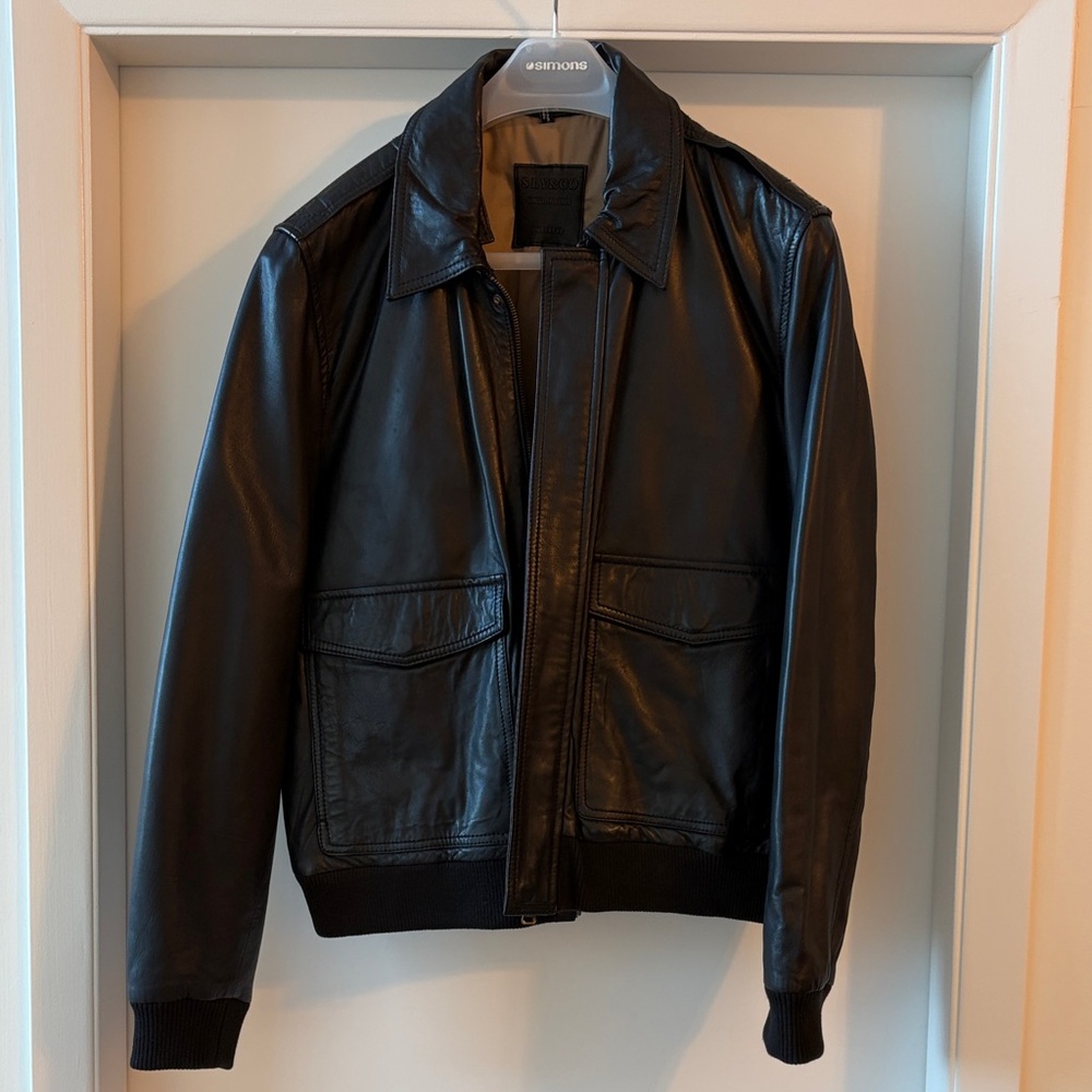 Sly & Co leather bomber jacket